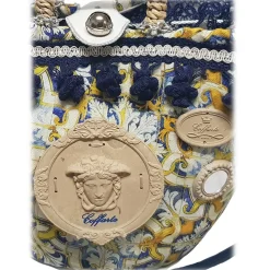 Coffarte - Medium Lemon Medusa Coffa - Sicilian Artisan Handbag - Sicilian Coffa - Luxury High Quality Handicraft - Avvenice
