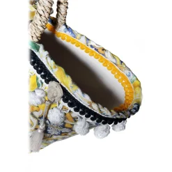 Coffarte - Medium Majolica Coffa - Sicilian Artisan Handbag - Sicilian Coffa - Luxury High Quality Handicraft Bag - Avvenice