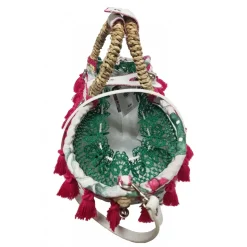 Coffarte - Medium Prickly Pear Coffa - Sicilian Artisan Handbag - Sicilian Coffa - Luxury High Quality Handicraft - Avvenice