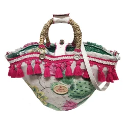 Coffarte - Medium Prickly Pear Coffa - Sicilian Artisan Handbag - Sicilian Coffa - Luxury High Quality Handicraft - Avvenice