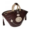 Coffarte - Medium Trinacria Leather Coffa - Sicilian Artisan Handbag - Sicilian Coffa - Luxury High Quality Handicraft Bag - Avvenice