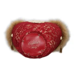 Coffarte - Medium Venetian Red Coffa - Sicilian Artisan Handbag - Sicilian Coffa - Luxury High Quality Handicraft - Avvenice