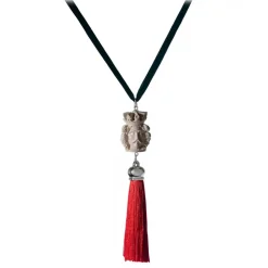 Coffarte - Mora 3D Necklace - Red - Sicilian Artisan Necklace in Ceramic - Luxury High Quality Handcraft Necklace - Avvenice