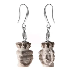 Coffarte - Mori 3D Earrings - Sicilian Artisan Earrings in Ceramic - Luxury High Quality Handcraft Earrings - Avvenice