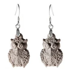 Coffarte - Owls Earrings - Sicilian Artisan Earrings in Ceramic - Luxury High Quality Handcraft Earrings - Avvenice