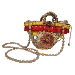 Coffarte - Pochette Cart Wheel Coffa - Jewelry - Sicilian Artisan Handbag - Sicilian Coffa - Luxury High Quality Handicraft Bag - Avvenice
