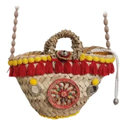 Coffarte - Pochette Cart Wheel Coffa - Jewelry - Sicilian Artisan Handbag - Sicilian Coffa - Luxury High Quality Handicraft Bag - Avvenice