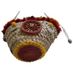 Coffarte - Pochette Cart Wheel Coffa - Jewelry - Sicilian Artisan Handbag - Sicilian Coffa - Luxury High Quality Handicraft Bag - Avvenice