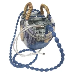 Coffarte - Pochette Royal Copenaghen Coffa - Sicilian Artisan Handbag - Sicilian Coffa - Luxury High Quality Handicraft Bag - Avvenice