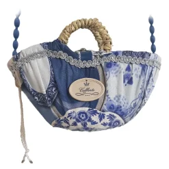 Coffarte - Pochette Royal Copenaghen Coffa - Sicilian Artisan Handbag - Sicilian Coffa - Luxury High Quality Handicraft Bag - Avvenice