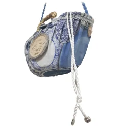 Coffarte - Pochette Royal Copenaghen Coffa - Sicilian Artisan Handbag - Sicilian Coffa - Luxury High Quality Handicraft Bag - Avvenice