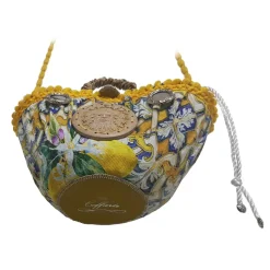 Coffarte - Pochette Sun Coffa - Jewelry - Sicilian Artisan Handbag - Sicilian Coffa - Luxury High Quality Handicraft Bag - Avvenice
