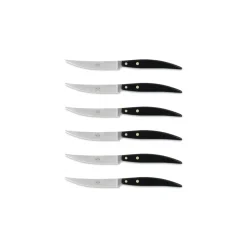 Coltellerie Berti - 1895 - Polychrome 6 Table Knives - N. 8066 - Exclusive Artisan Knives - Handmade in Italy - Avvenice