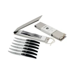 Coltellerie Berti - 1895 - Polychrome 6 Table Knives - N. 8066 - Exclusive Artisan Knives - Handmade in Italy - Avvenice