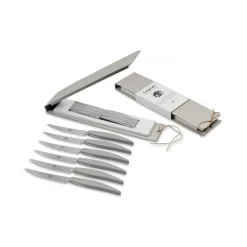 Coltellerie Berti - 1895 - Polychrome 6 Table Knives - N. 8062 - Exclusive Artisan Knives - Handmade in Italy - Avvenice