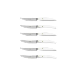 Coltellerie Berti - 1895 - Polychrome 6 Table Knives - N. 8061 - Exclusive Artisan Knives - Handmade in Italy - Avvenice