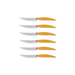 Coltellerie Berti - 1895 - Polychrome 6 Table Knives - N. 8056 - Exclusive Artisan Knives - Handmade in Italy - Avvenice