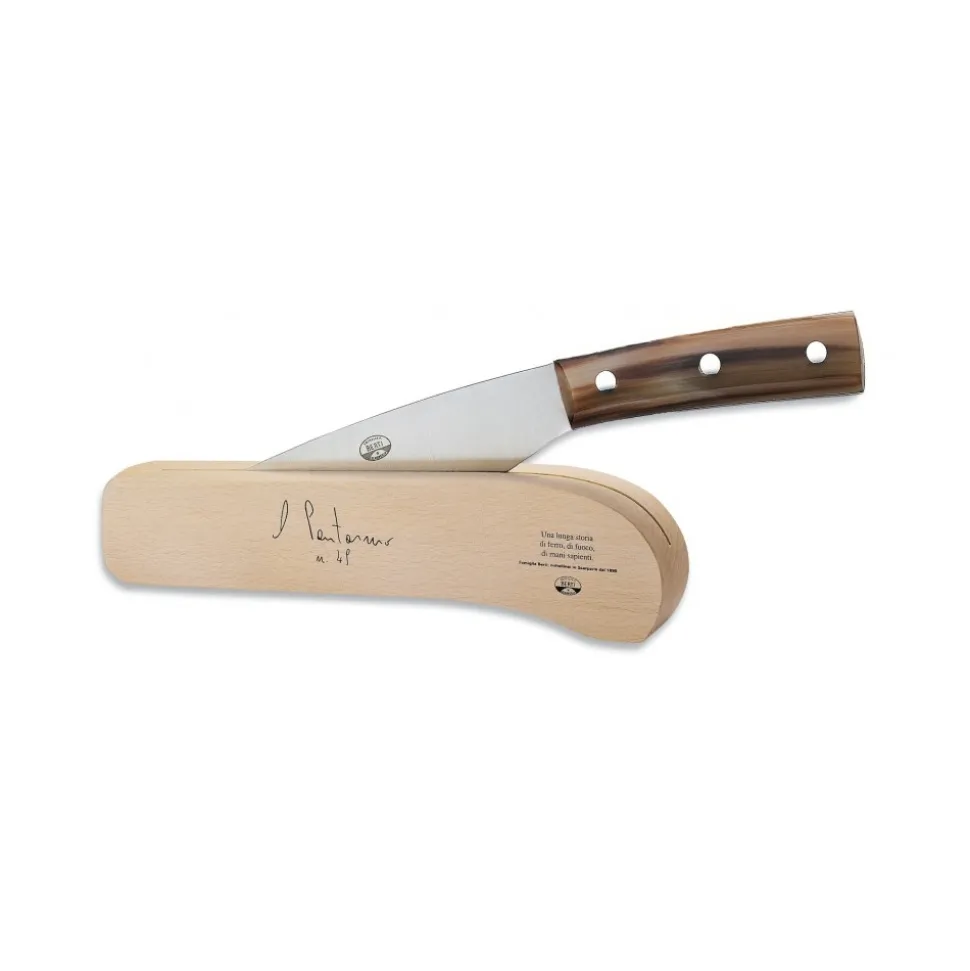 Coltellerie Berti - 1895 - Pontormo Knife with Block - N. 360 - Exclusive Artisan Knives - Handmade in Italy - Avvenice