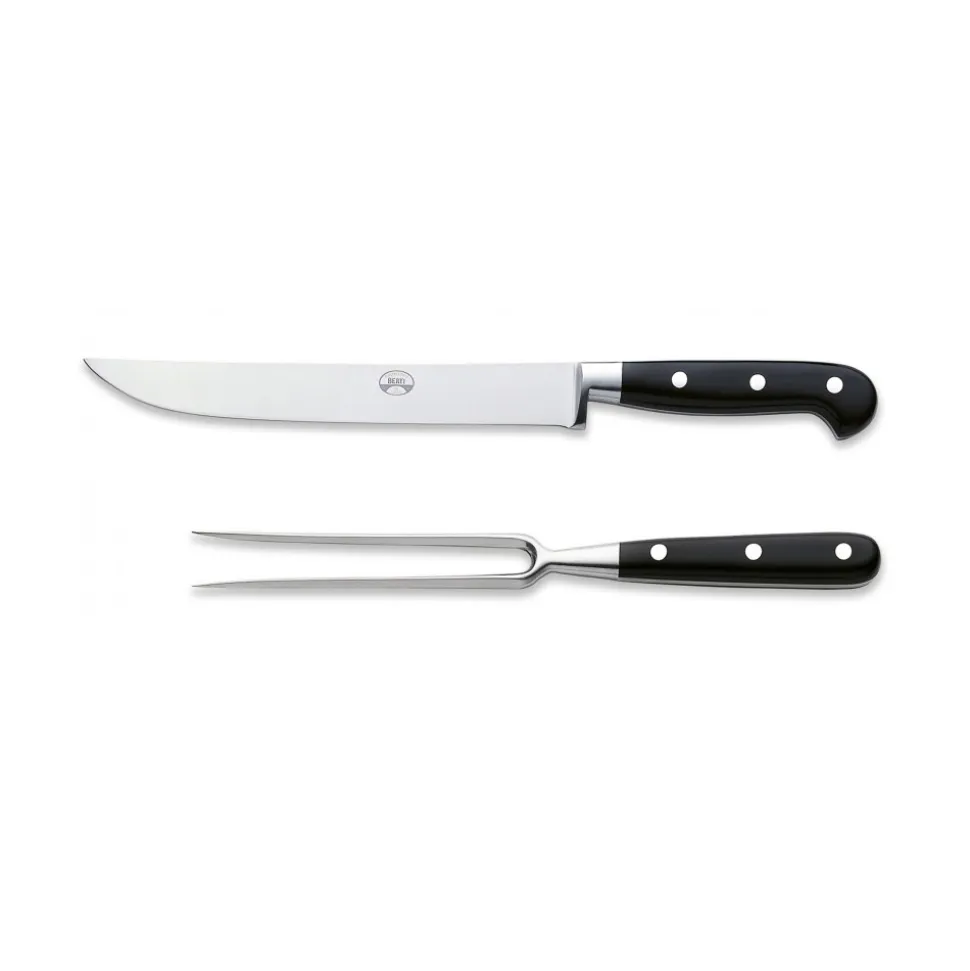 Coltellerie Berti - 1895 - Roast Knives Kit - N. 558 - Exclusive Artisan Knives - Handmade in Italy - Avvenice