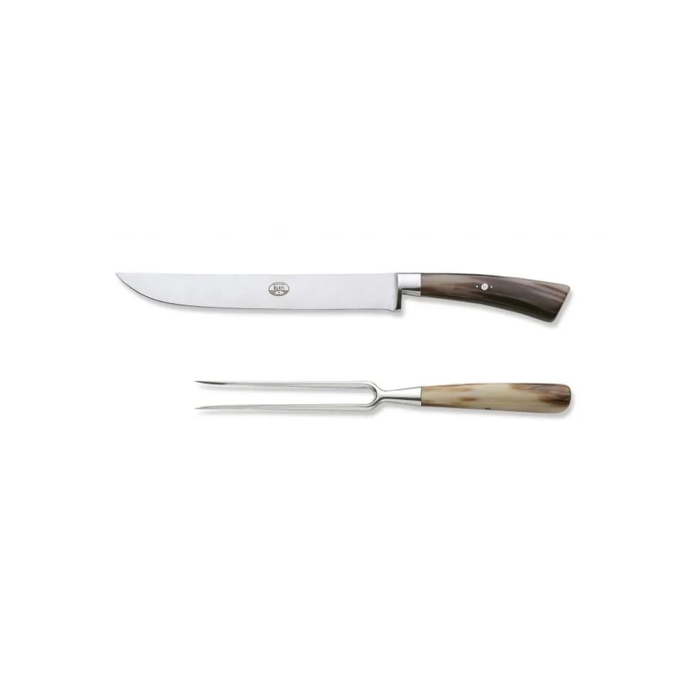 Coltellerie Berti - 1895 - Roast Knives Kit - N. 550 - Exclusive Artisan Knives - Handmade in Italy - Avvenice