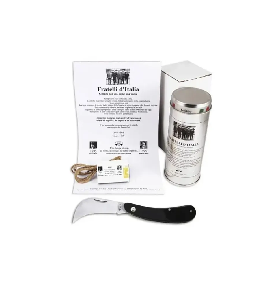 Coltellerie Berti - 1895 - Roncola Fratelli d'Italia - N. 84 - Exclusive Artisan Knives - Handmade in Italy - Avvenice