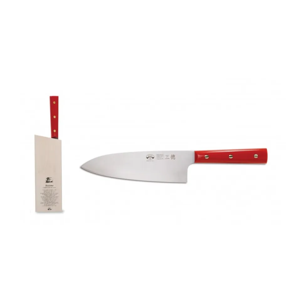 Coltellerie Berti - 1895 - Santoku Knife Set - N. 93230 - Exclusive Artisan Knives - Handmade in Italy - Avvenice