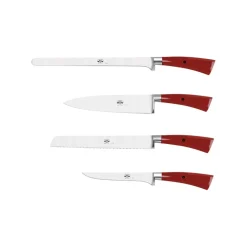 Coltellerie Berti - 1895 - Set of Four Kitchen Knives - N. 2630 - Exclusive Artisan Knives - Handmade in Italy - Avvenice