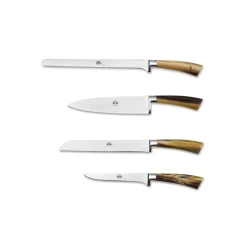 Coltellerie Berti - 1895 - Set of Four Kitchen Knives - N. 2730 - Exclusive Artisan Knives - Handmade in Italy - Avvenice