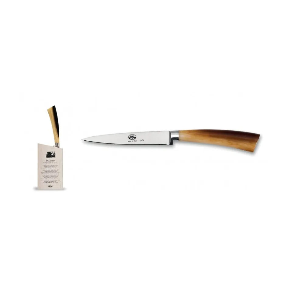Coltellerie Berti - 1895 - Straight Paring Knife Set - N. 92715 - Exclusive Artisan Knives - Handmade in Italy - Avvenice