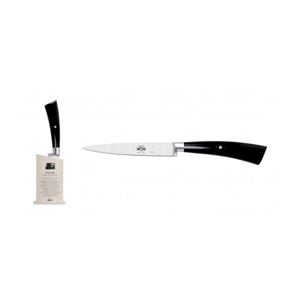 Coltellerie Berti - 1895 - Straight Paring Knife Set - N. 92515 - Exclusive Artisan Knives - Handmade in Italy - Avvenice