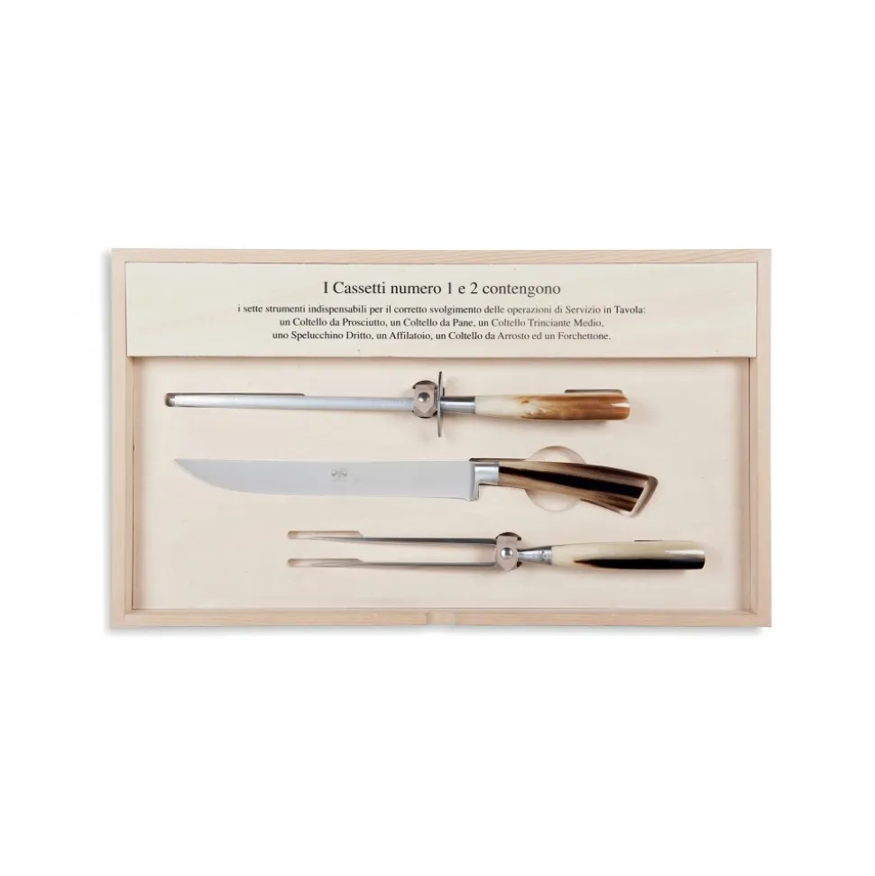 Coltellerie Berti - 1895 - The Complete Carving Machine - N. 2733 - Exclusive Artisan Knives - Handmade in Italy - Avvenice