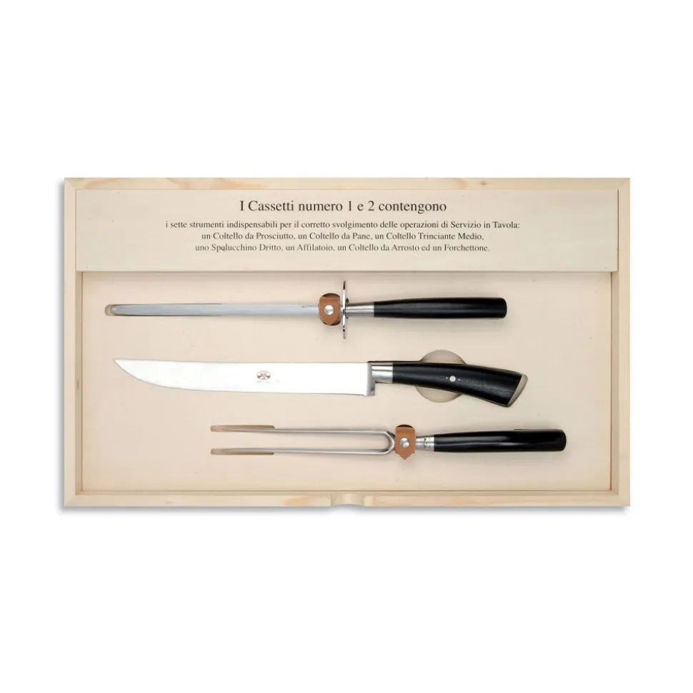 Coltellerie Berti - 1895 - The Complete Carving Machine - N. 3033 - Exclusive Artisan Knives - Handmade in Italy - Avvenice