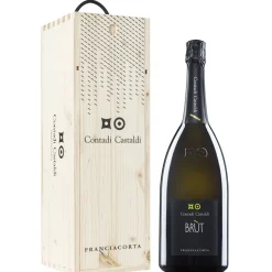 Contadi Castaldi - Franciacorta D.O.C.G. Brut - Magnum - Wood Box - Chardonnay - Luxury Limited Edition - 1,5 l - Avvenice