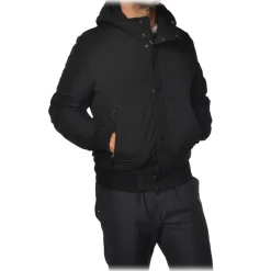 C.P. Company - Bomber Jacket with Hood - Black - Jacket - Luxury Exclusive Collection - Avvenice