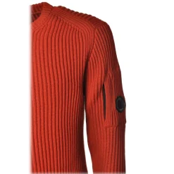 C.P. Company - Cannetté Crewneck - Orange - Sweater - Luxury Exclusive Collection - Avvenice