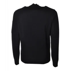 C.P. Company - Cardigan with Front Closure - Black - Sweater - Luxury Exclusive Collection - Avvenice