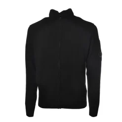 C.P. Company - Cardigan with Front Closure - Black - Sweater - Luxury Exclusive Collection - Avvenice