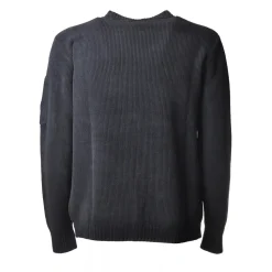C.P. Company - Chenille Crewneck Pullover - Blue - Sweater - Luxury Exclusive Collection - Avvenice