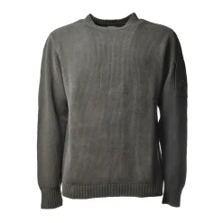 C.P. Company - Chenille Crewneck Pullover - Grey - Sweater - Luxury Exclusive Collection - Avvenice