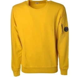 C.P. Company - Crewneck Sweatshirt with Logo - Yellow- Sweatshirt - Luxury Exclusive Collection - Avvenice