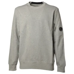 C.P. Company - Crewneck Sweatshirt with Logo - Melange Grey - Sweatshirt - Luxury Exclusive Collection - Avvenice