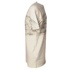 C.P. Company - Crewneck T-Shirt with Front Print - Black and White - Luxury Exclusive Collection - Avvenice