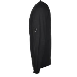 C.P. Company - Crewneck with Embossed Edges - Black - Sweater - Luxury Exclusive Collection - Avvenice