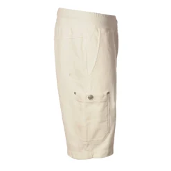 C.P. Company - Fleece Bermuda - White - Trousers - Luxury Exclusive Collection - Avvenice