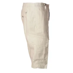 C.P. Company - Gabardine Bermuda with Pockets - White - Trousers - Luxury Exclusive Collection - Avvenice