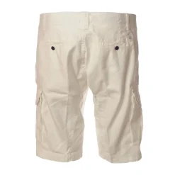 C.P. Company - Gabardine Bermuda with Pockets - White - Trousers - Luxury Exclusive Collection - Avvenice
