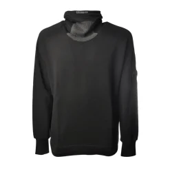 C.P. Company - High Neck Sweatshirt - Black - Sweater - Luxury Exclusive Collection - Avvenice
