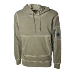 C.P. Company - Hooded Sweatshirt - Military Green - Luxury Exclusive Collection - Avvenice