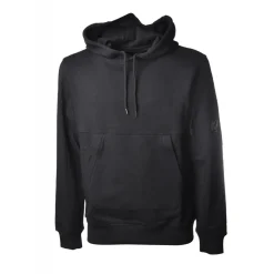 C.P. Company - Hooded Sweatshirt with Front Pocket - Blue - Sweater - Luxury Exclusive Collection - Avvenice