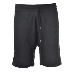 C.P. Company - Jogging Effect Bermuda Shorts with Elastic Waist - Blue - Trousers - Luxury Exclusive Collection - Avvenice